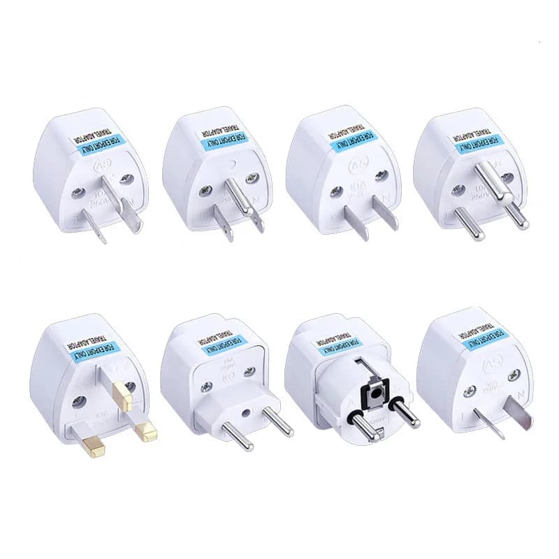 1 pz Universale EU US AU UK Presa Adattatore Spina Convertitore Tedesco Francia Sud Africa India Russia Brasile Adattatore Da Viaggio Spina 10A