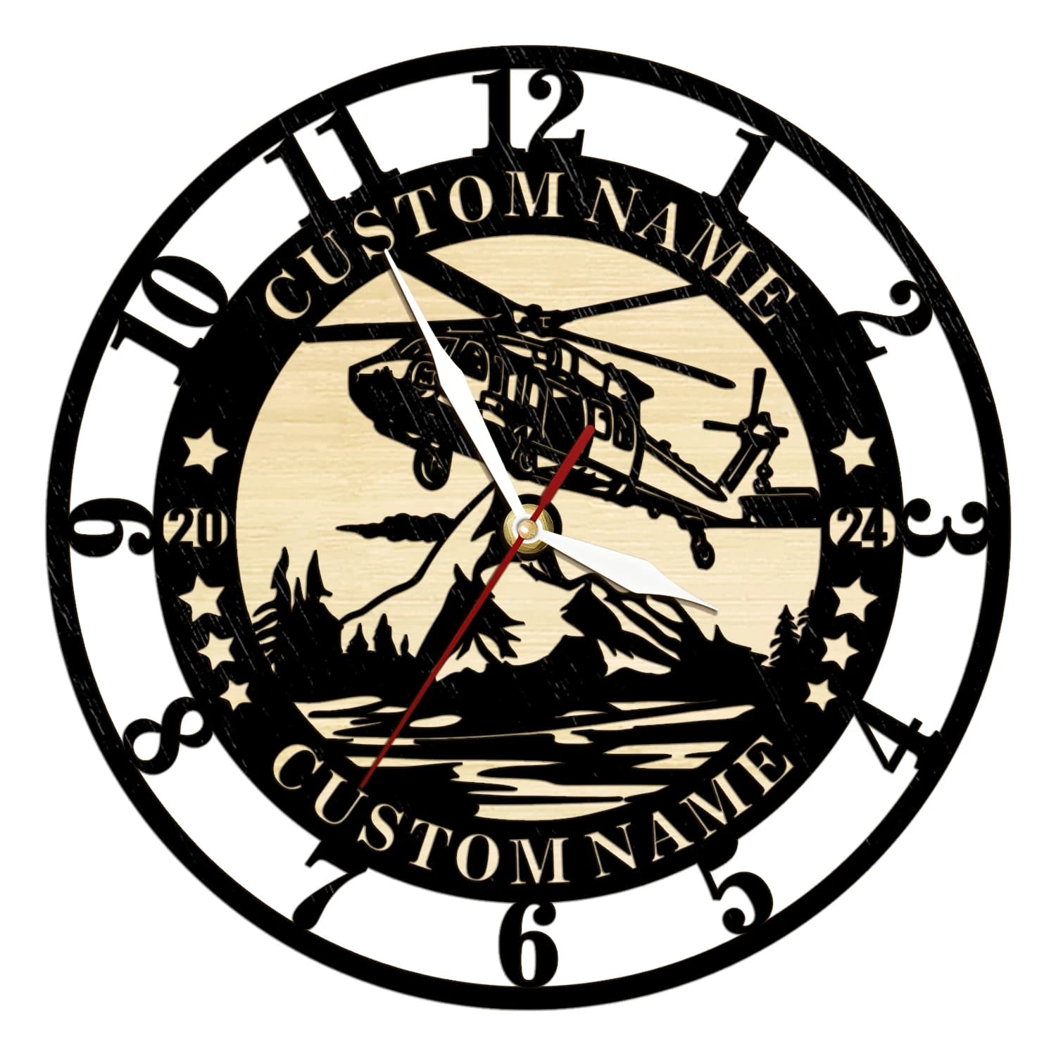 Wall clock with modern design Geometria sacra Handmade masterpiece Tree of life in rustic wood Wall clock Infinite tree Decorations for the house Zen