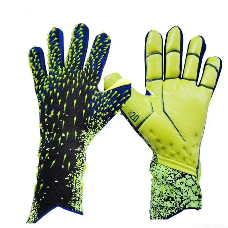 Guanti da portiere da calcio in lattice Addensato Protezione professionale da calcio Guanti da portiere da calcio per adulti e adolescenti