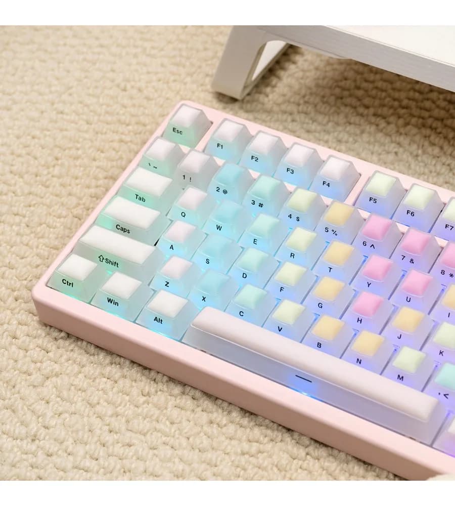 Wooting Rainbow Fudge Jelly Keycap Nail Art PC Material Silicone Side Penetration Original Mechanical Keyboard