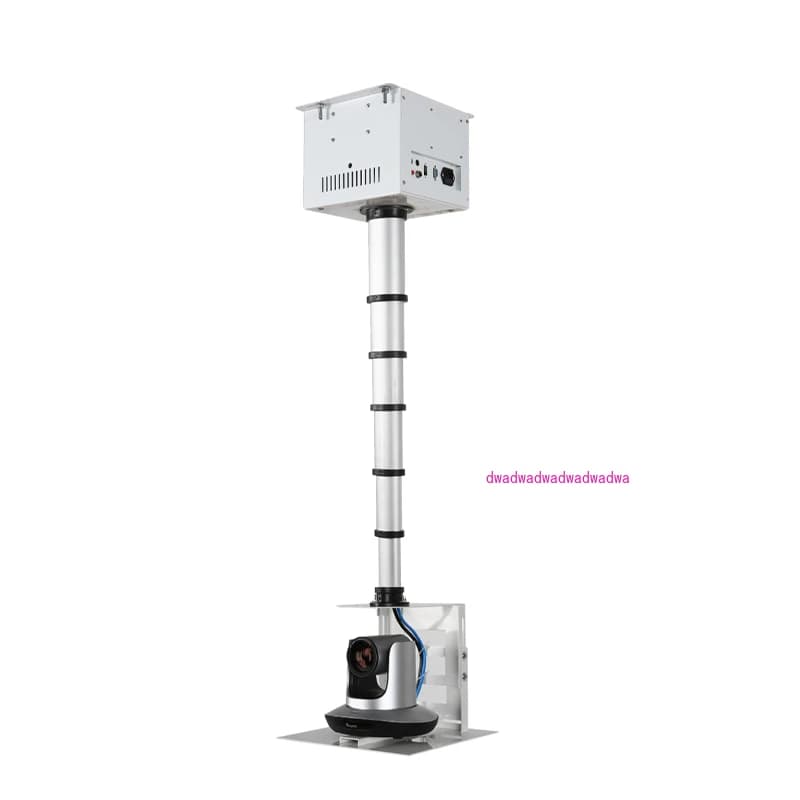 Gancio di sollevamento per telecamera per videoconferenze Proiettore di monitoraggio Rack per telecomando elettrico Staffa nascosta per soffitto a asta singola