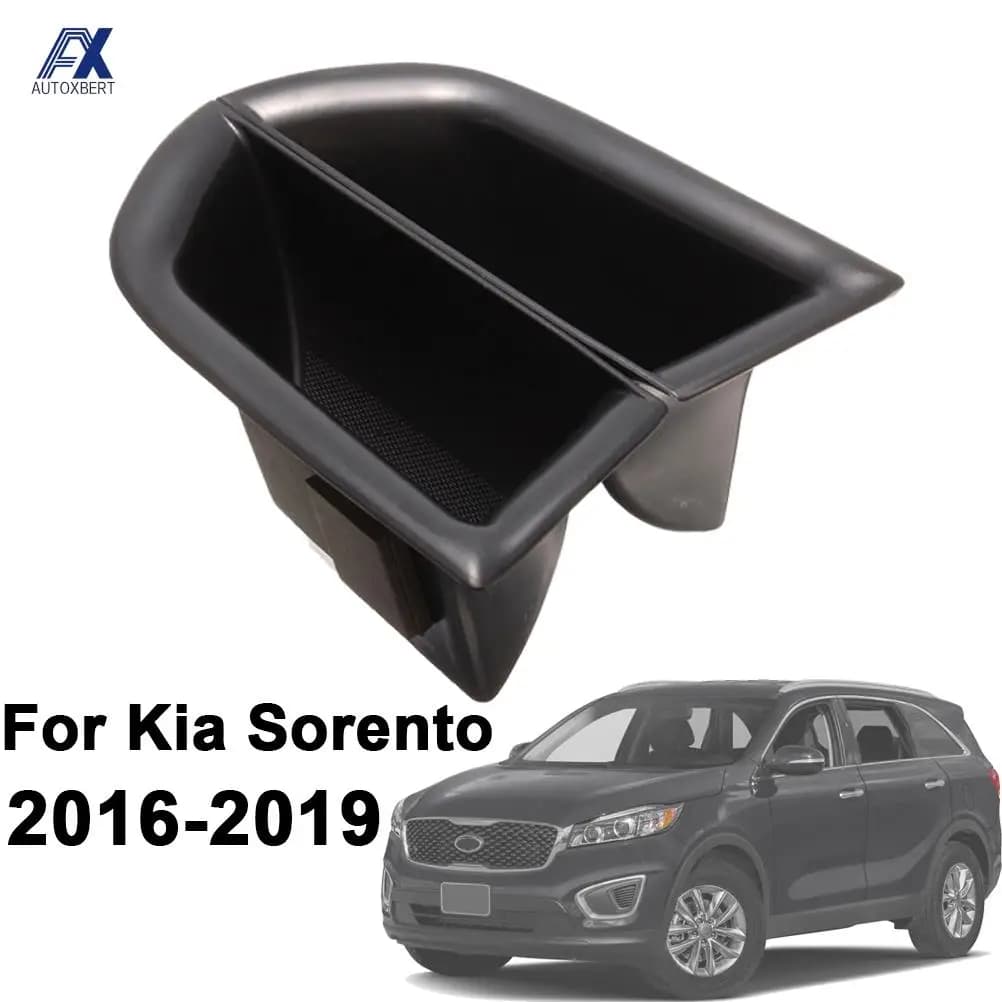 Front inner box Side holder for Kia Sorento 2016 2017 2018 2019 Phone container Glove tray Handle pocket
