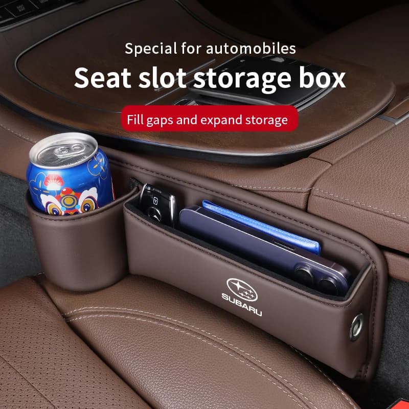 Auto Cucito Sedile Gap Fessura Scatola di Immagazzinaggio In Pelle Per Subaru Brz Ascent Forester Impreza Legacy Outback WRX XV Accessori Auto