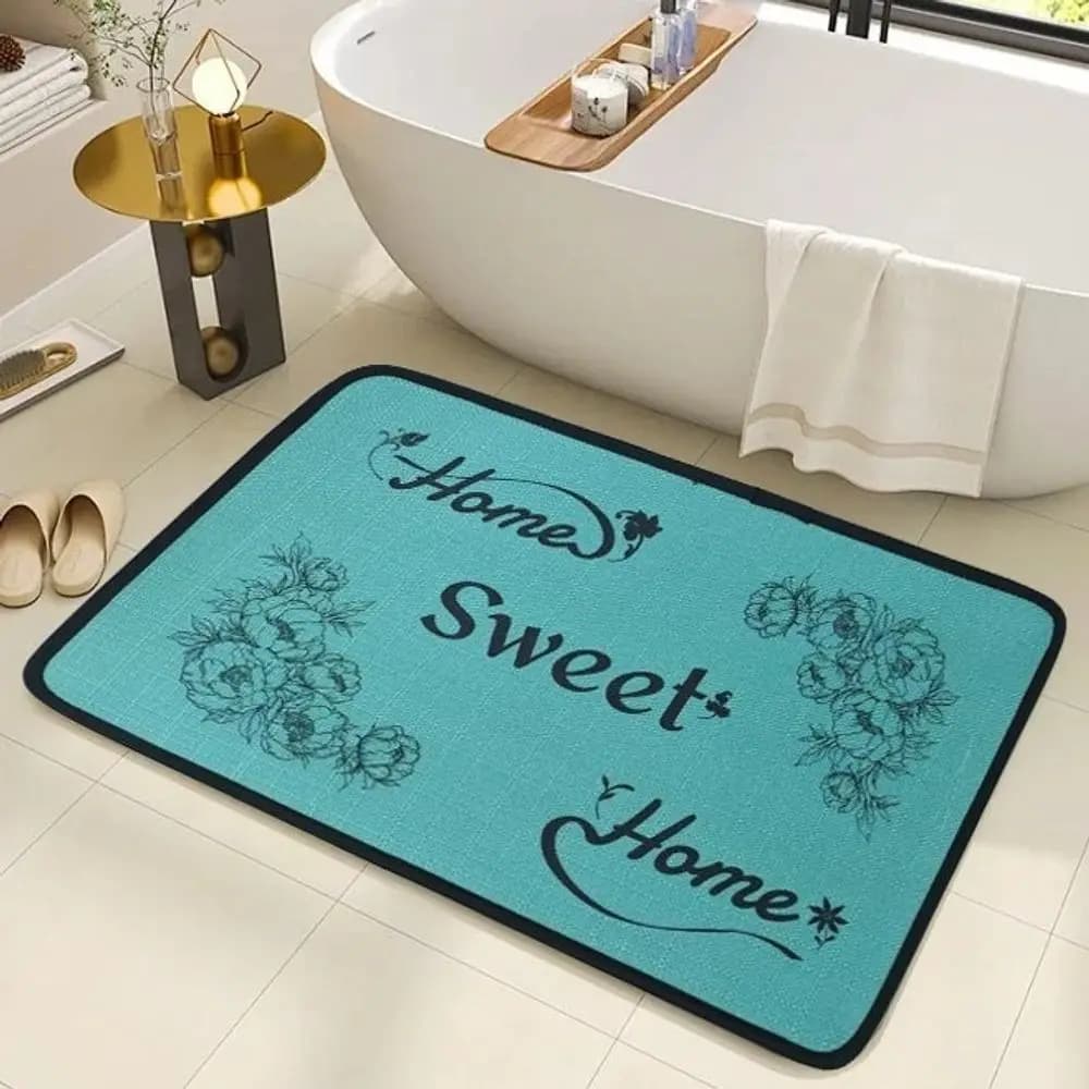 VIKAMA Tappetino per porta d'ingresso per l'ingresso, assorbente e facile da pulire, tappeto per l'ingresso del bagno e del WC, per l'arredamento della casa