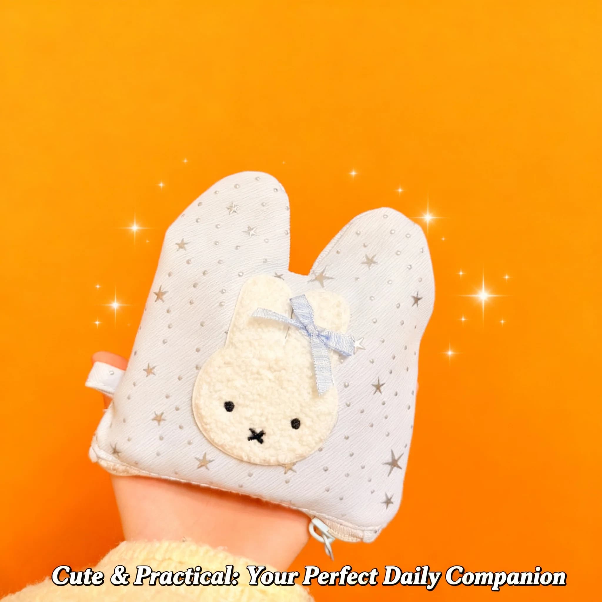 Star Miffy Coin Purse Card Holder Lipstick Case Cute Cartoon Wallet Ins Style Keychain Bag High Value