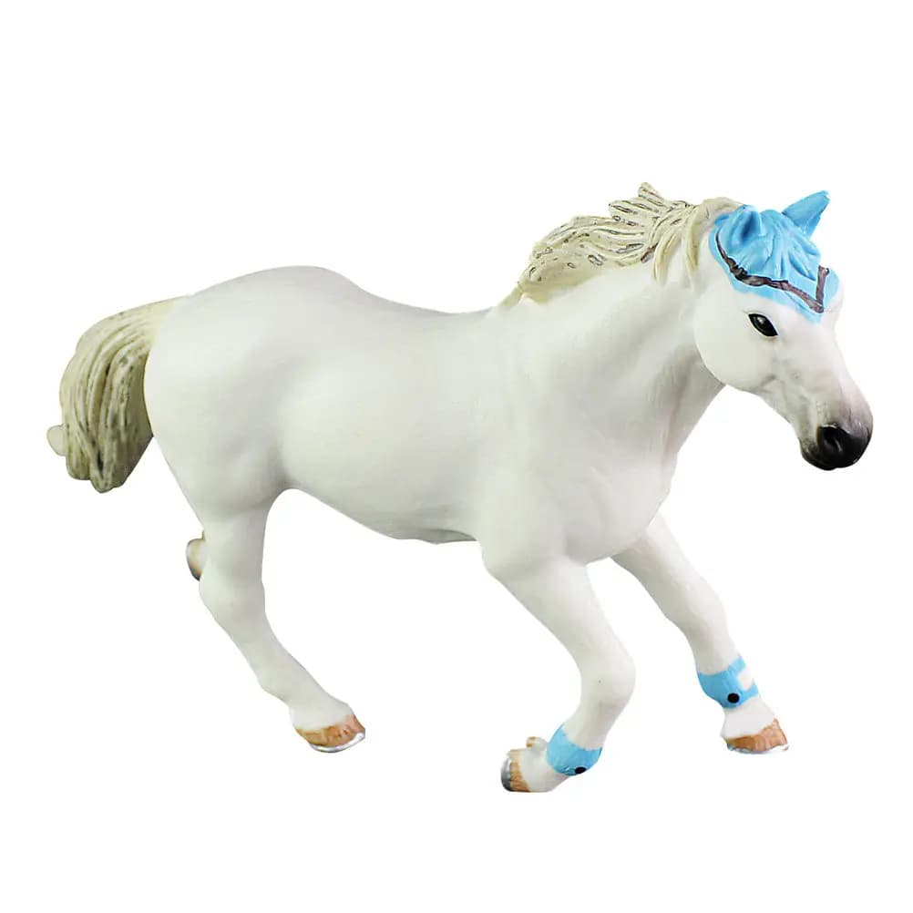 Cavallo Bianco Realistico in PVC, Decorazione da Scrivania, Giocattolo Educativo per Bambini, Imitazione Animale