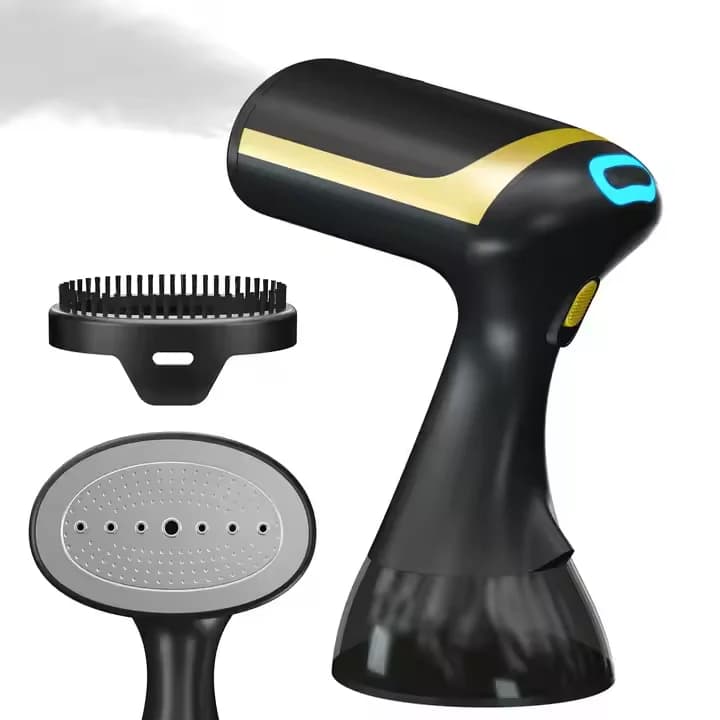 Vendita calda 1500W Nero 300ML Palmare Indumento A Vapore Riscaldamento Veloce Portatile Da Viaggio Vestiti Vuoto Ferro Da Stiro A Vapore Per Hotel