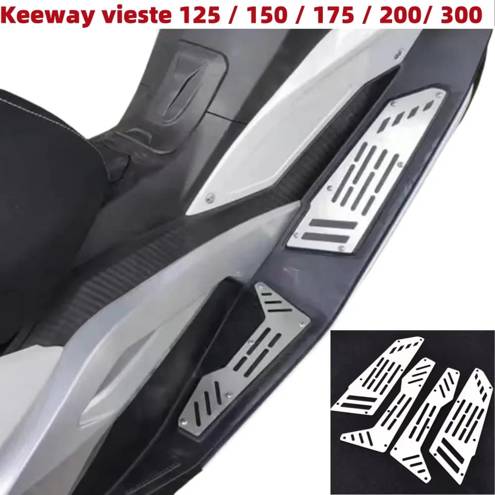 Nuova Moto Fit Keeway vieste 125 / 150/ 175/ 200 / 300 Pedali Pedana Poggiapiedi Pedana Copertura Zerbino Pad