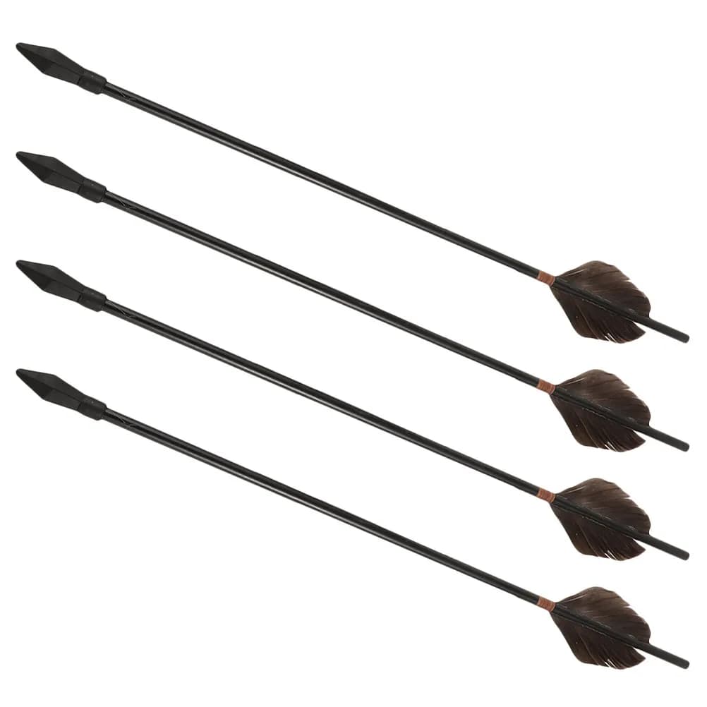 4Pcs Traditional Chinese Pot Throwing Arrows Plastic Tips Plumage Outdoor Game Family Gathering Festival Throwing Arrow