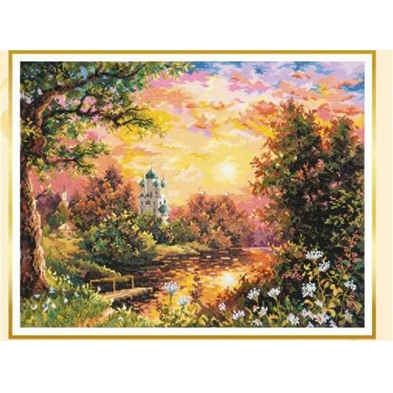 ZZ4665 For Needlework Kit NOT PRINTED Cross Stich Painting Set Cross Stitch Kits Cross-stitch Embroidery Set Stitch Kits Hobby