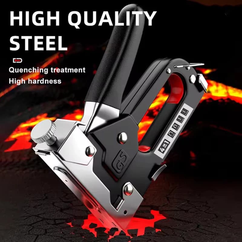 DIY furniture hand-stitched gun, four-in-one stitched gun with interior decoration, special woodworking stapler