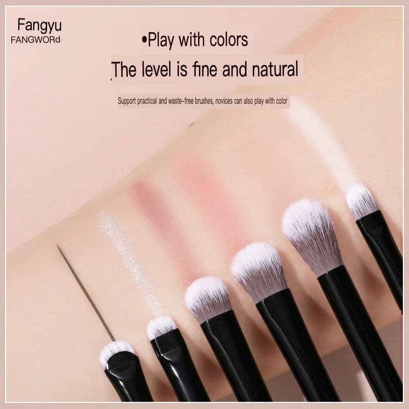 Fangyu Noce Nera 8 Pezzi Trucco Ombretto Correttore Eyeliner Set Completo di Pennello per Principianti
