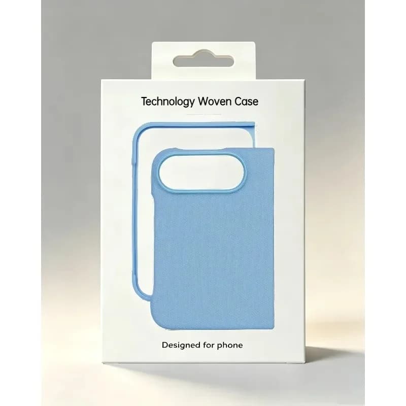 For iPhone Dou1:1 Original New Colorway Technology Woven Texture Magnetic Fold Case For Magsafe Charging Shockproof Sle Cover
