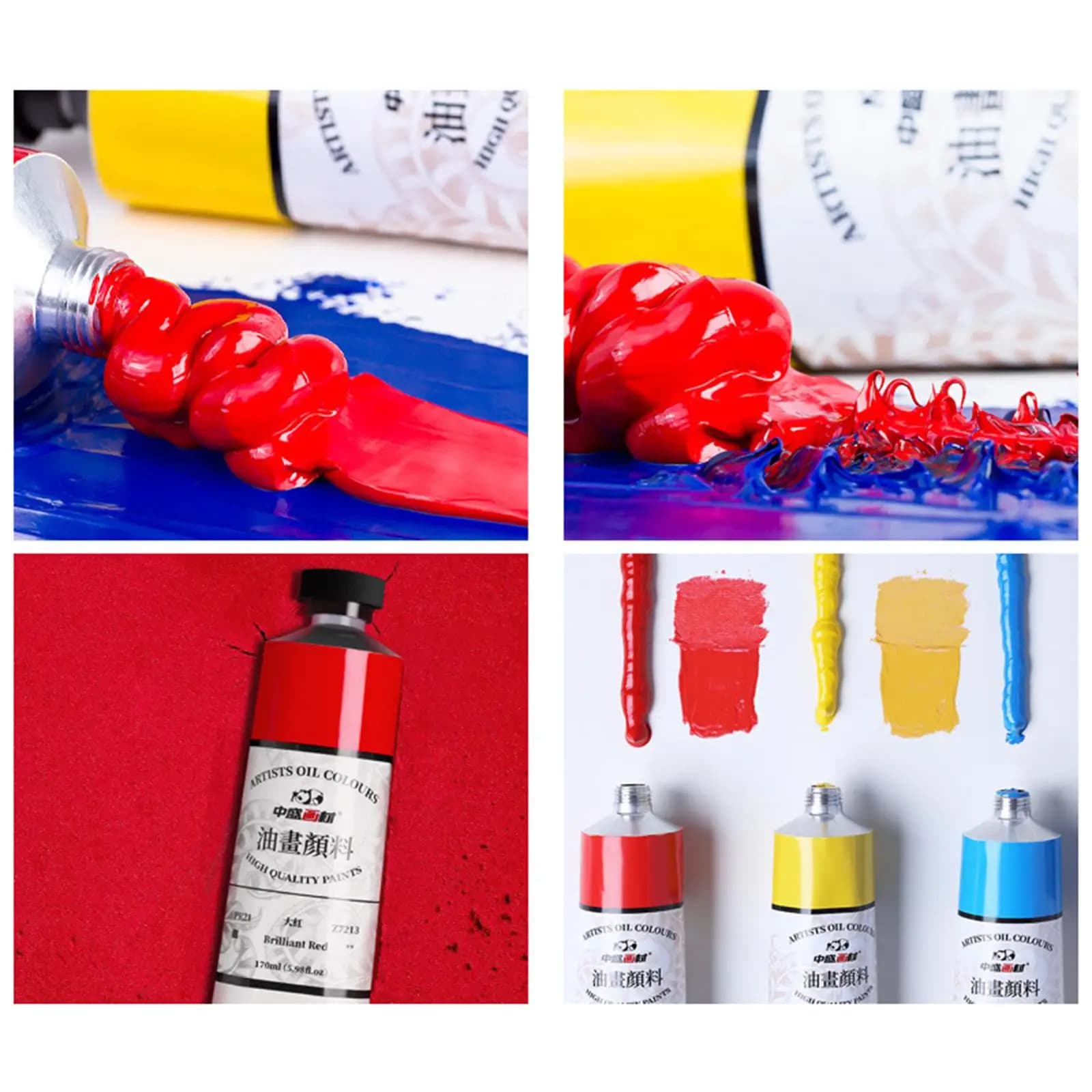 , Large 170ml Tubes of Professional Quality, Excellent Tinting Resistance, Blendable , Canvas