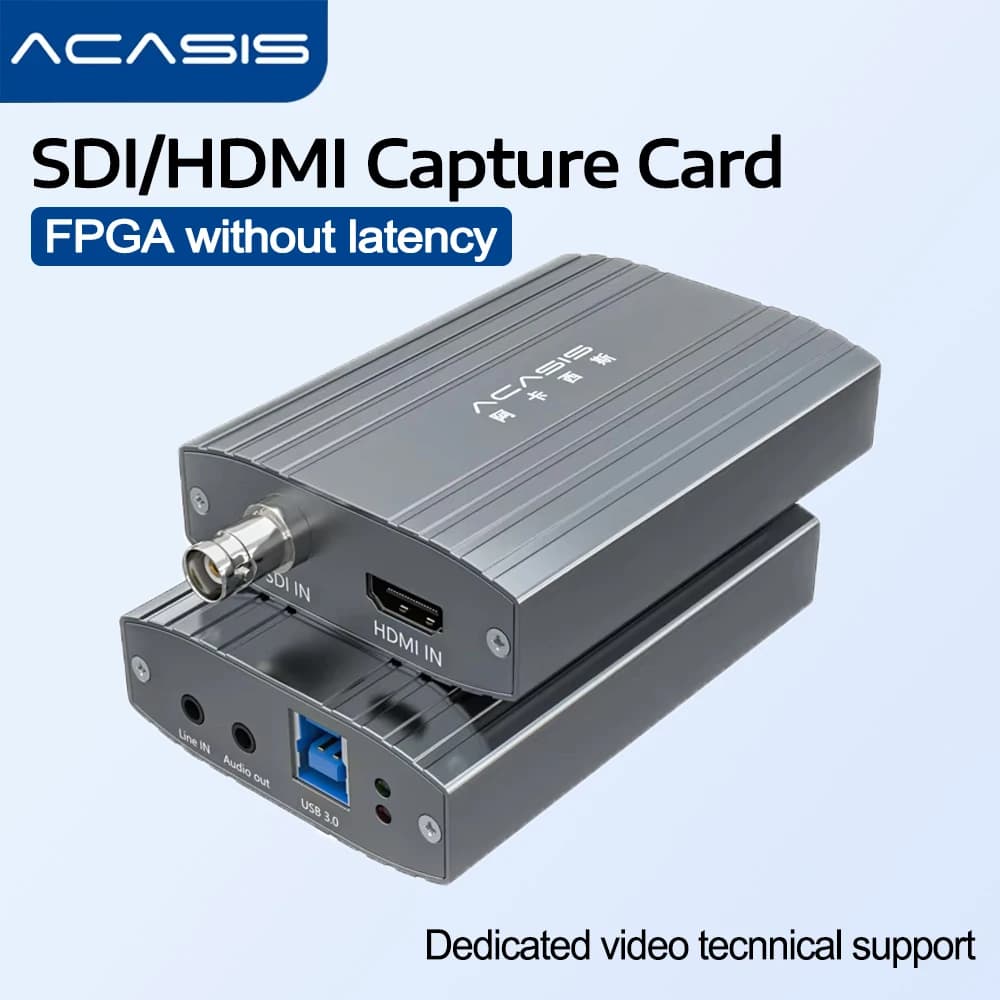 Scheda di acquisizione video USB 3.0 HD a 2 canali ACASIS SDI compatibile HDMI 1920 * 1080 @ 60FPS per giochi PS4 Live/NS Camera Registrazione 4K