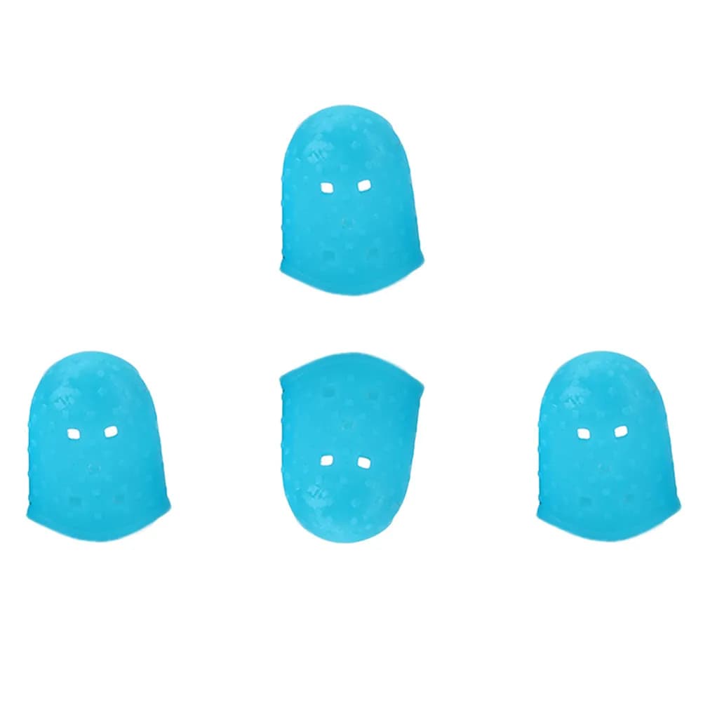 Set di 4 Protezioni per Dita in Silicone per Chitarra Elettrica, Acustica, Ukulele, Mandolino e Banjo, Riduce il Dolore