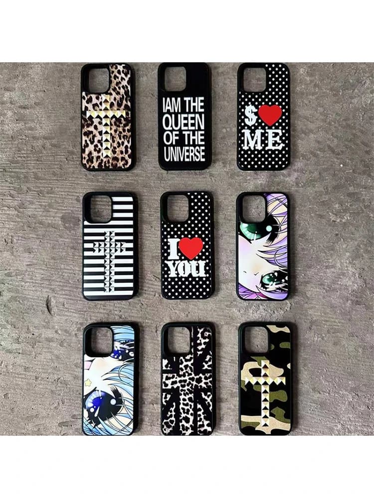 Fashion Leopard Print Cross Pattern Phone Case For iPhone 17 Air 16 Pro Max 15 14 Plus 13 12 11 Shockproof Silicone Back Cover