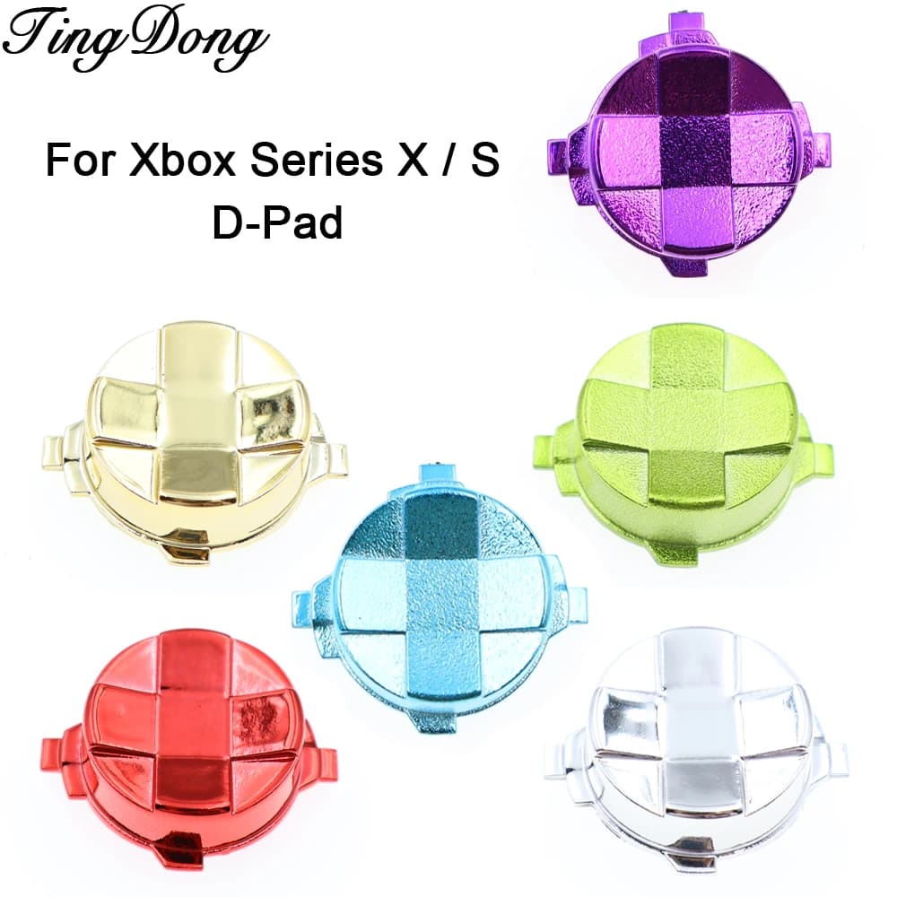 2/5 Pezzi di Ricambio per Controller Xbox Series X/S, D-Pad/Accessori per Pulsanti Direzionali in Plastica Elettroplaccata Colorata