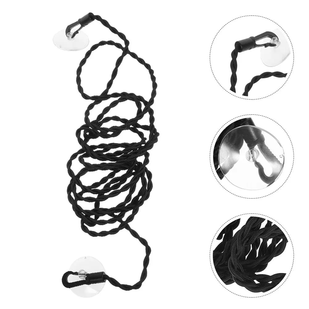 Stendibiancheria da Viaggio Portatile Elastico Retrattile con Gancio a Ventosa Resistente per Campeggio Escursionismo Esterno Interno