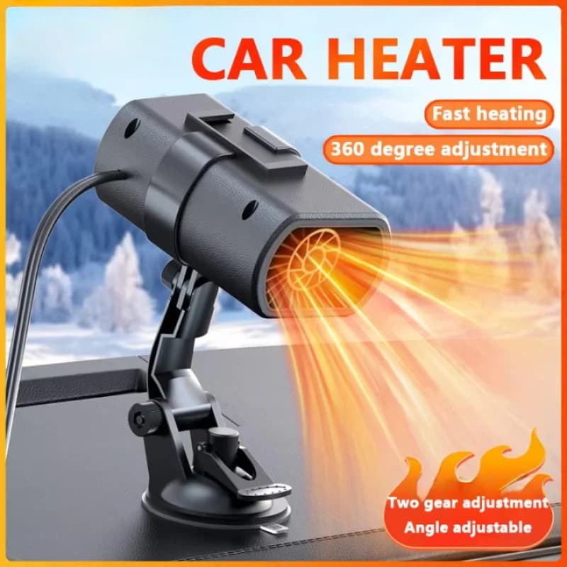 Riscaldatore per auto Inverno Riscaldamento rapido 12V Ventilatore riscaldato elettrico portatile Parabrezza Disappannamento Riscaldamento per batteria auto Tensione 12V