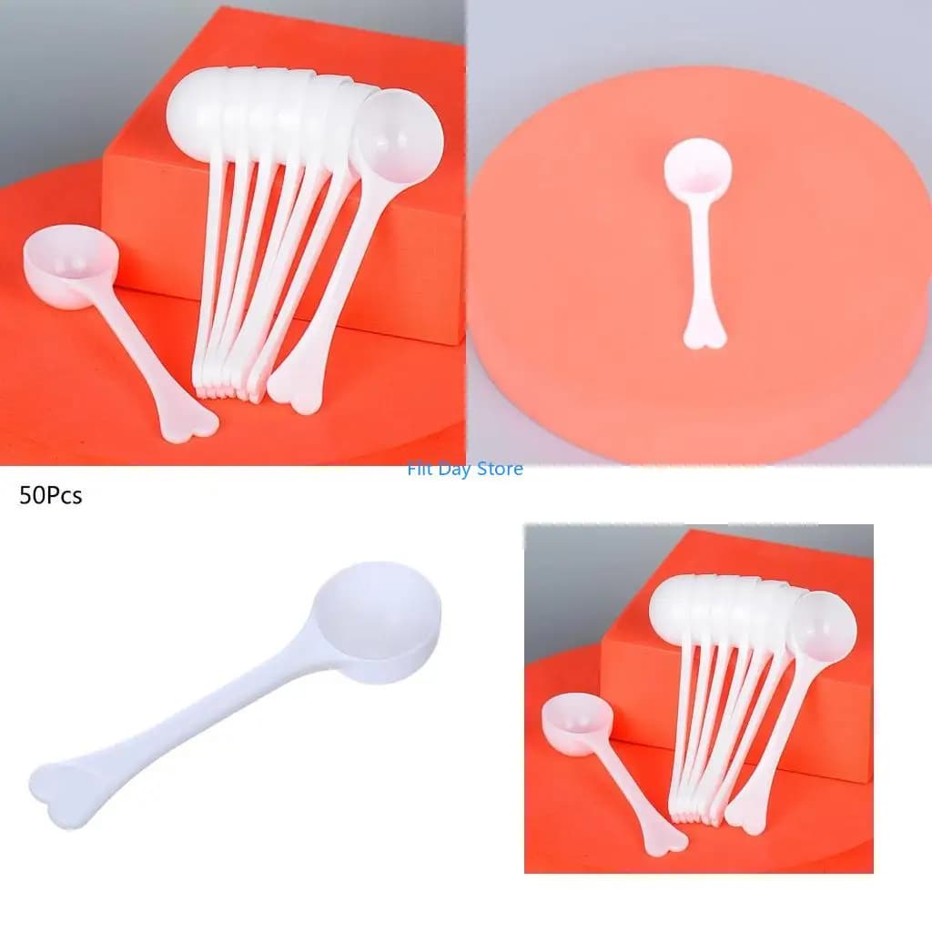 F92C 3g Long Handle Measuring Spoon Milk Powder Spoons Coffee Teaspoon Protein Powder