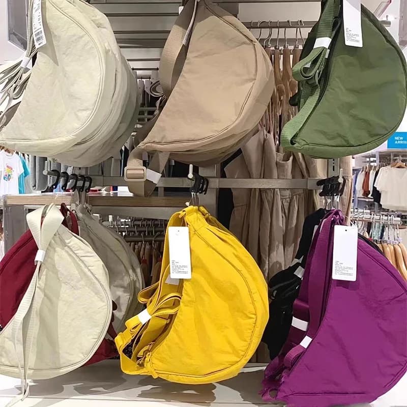 Borsa a Tracolla Unisex Stile Giapponese a Forma di Raviolo, Leggera e Regolabile, Design Casual e Semplice