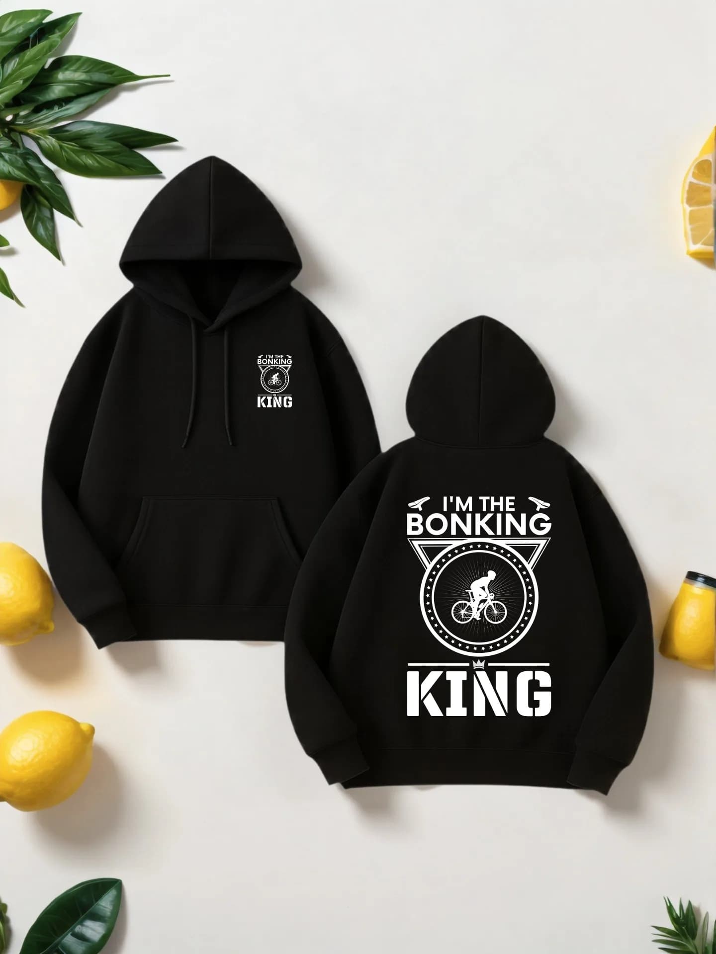 Felpa con cappuccio grafica da uomo, felpa con cappuccio casual con stampa di lettere per uomo, foderata in pile, da indossare tutti i giorni