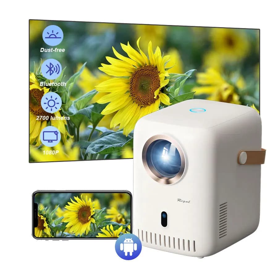 E21 4k Mini proiettore portatile Wireless Wifi Tv Smartphone Mobile Android Projecteur Led Home Theater Proiettore 4k esterno