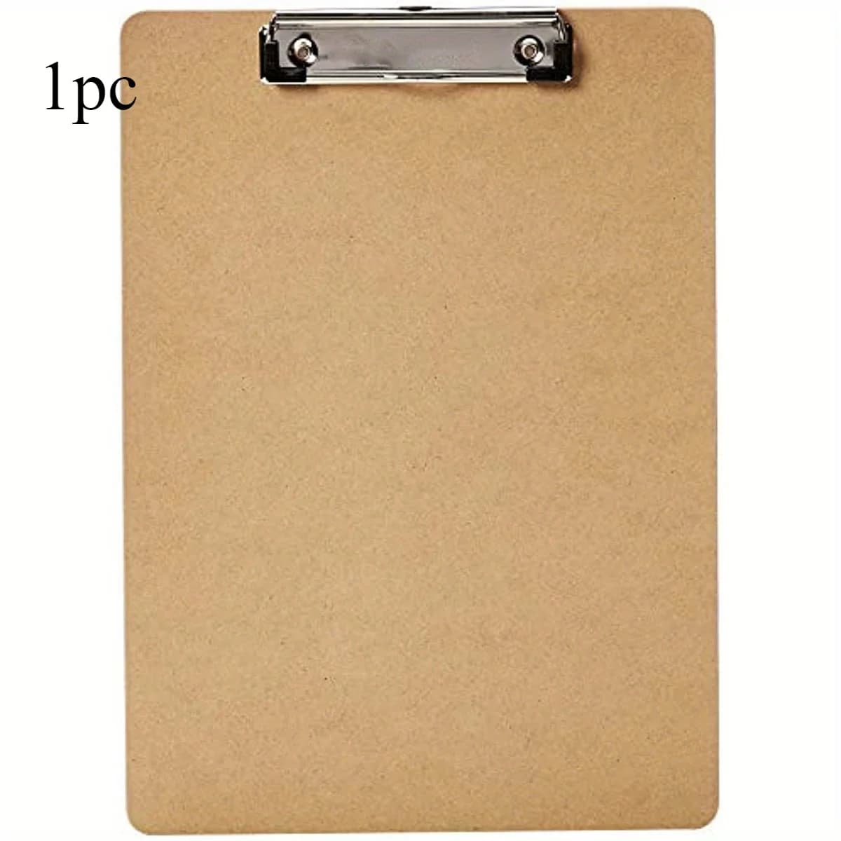 Nozioni di base Portablocco per ufficio Portablocco in legno Morsetto Blocco note per cartella memo da ufficio - Confezione da 1