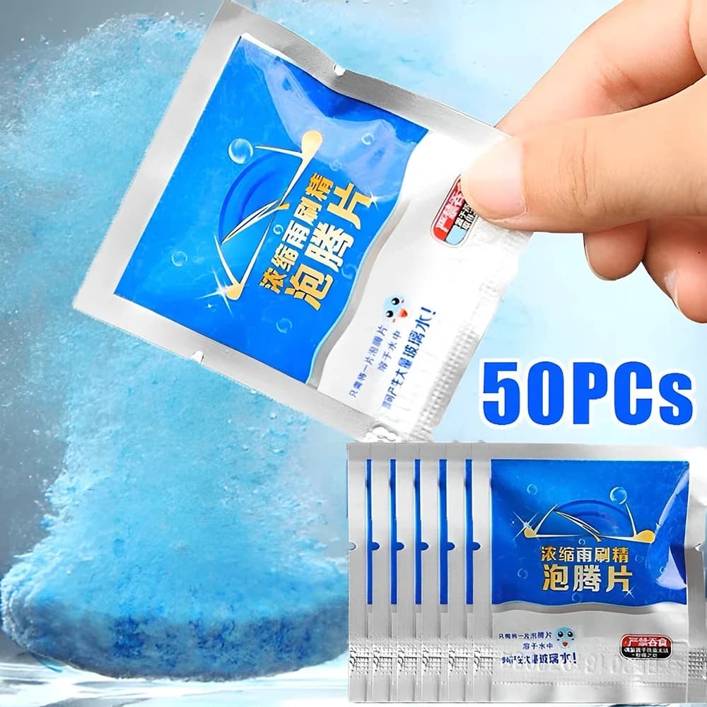10/50 pezzi compresse effervescenti per auto solido detergente per parabrezza tergicristallo pulizia finestra vetro polvere lavaggio accessori auto