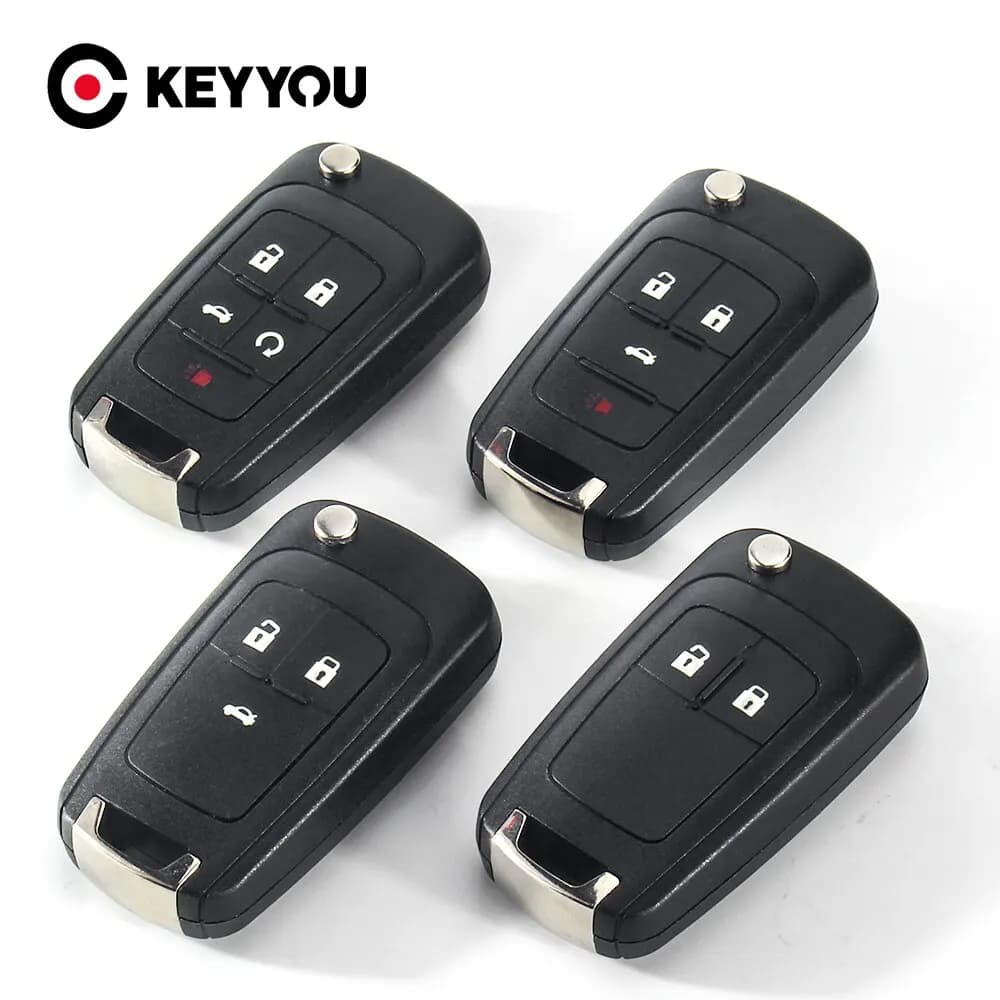 KEYYOU Flip pieghevole chiave a distanza per auto Shell per Chevrolet Cruze Epica Lova Camaro Impala