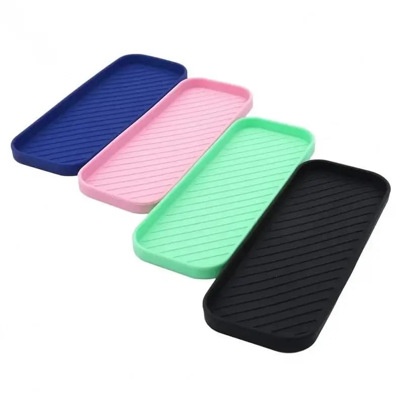 Vassoio di scarico in silicone per stoviglie Tazza d'acqua Frutta Verdura Lavello da cucina Organizzatore Porta spugna Dispenser di sapone