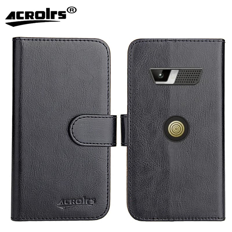 Crosscall Core S5 Case 2.4" 6 Colors Fashion Customize Flip Wallet Card Slots Squirrel Leather Protective Cover Phone