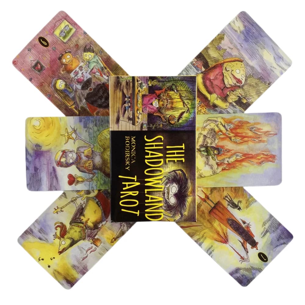 Carte dei Tarocchi Shadowland: un mazzo da 78 carte per divinazione e predizione del destino, versione inglese, gioco da tavolo Oracle per feste