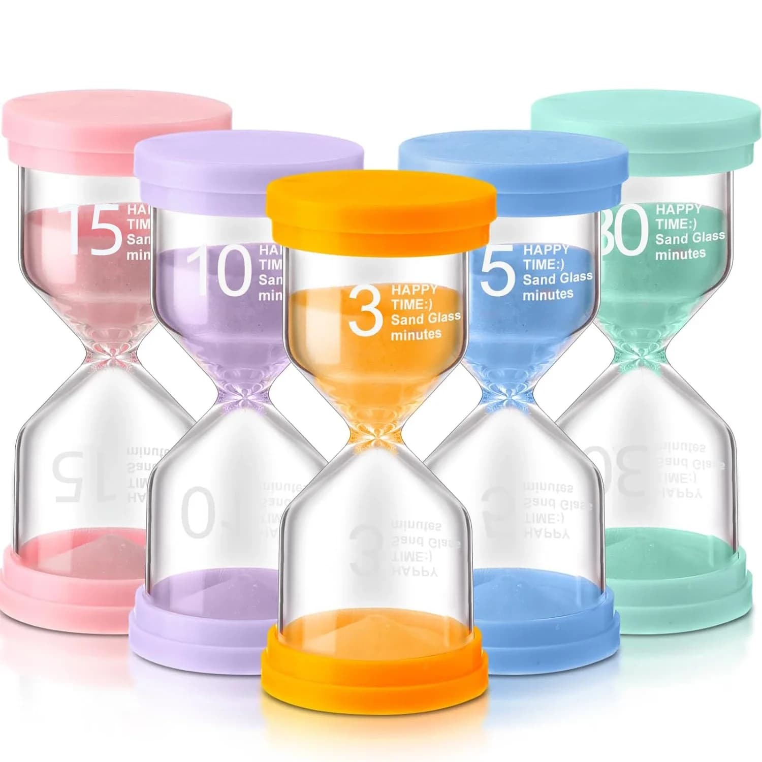 1PCS 3/5/10/15/30 Minute Colorful Clessidra Children's Gift Toy Sand Timer Glass Timer Home Decoration Sand Watch
