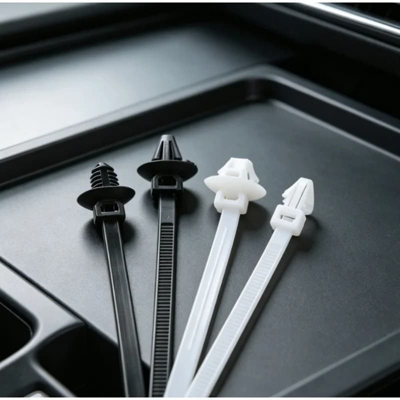 Fascette stringicavo in nylon per auto, fermacavi auto-bloccanti, clip di fissaggio, cinghie per tubi auto, pratiche e resistenti