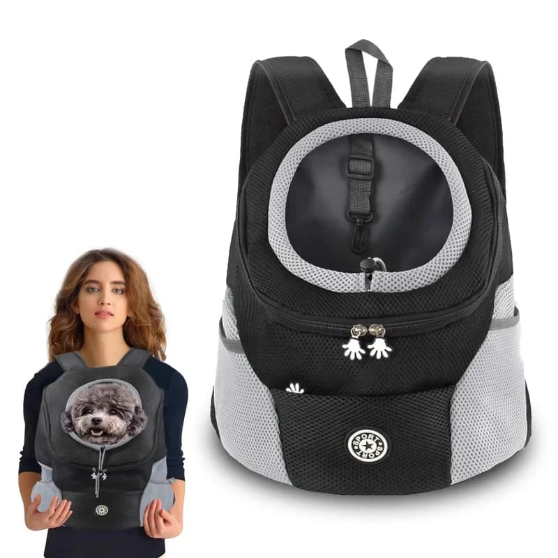 Breathable Pet Carrier Backpack Portable Outdoor Travel Bag for Small Medium Dogs Cats Mesh Dog Carrying Bag