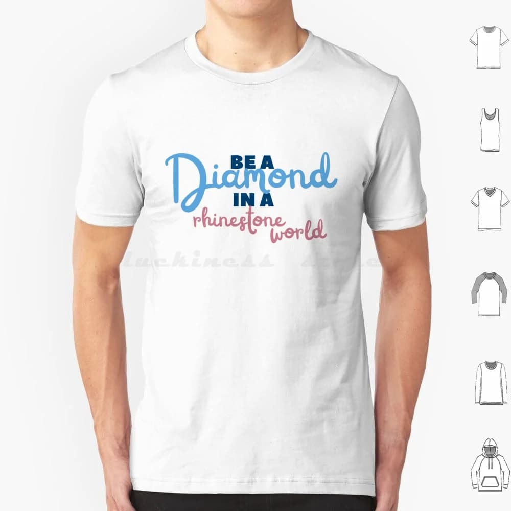 A Diamond Amongst Strass T Shirt Big Size 100% cotone Dolly Parton Citazione Country Cultura pop Jolene Diamond Strass