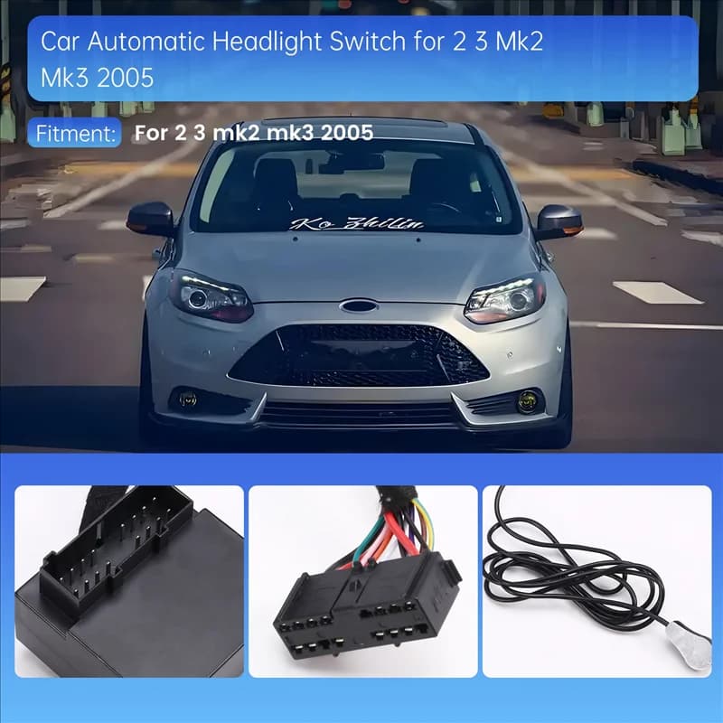A30P-Car Interruttore automatico dei fari Faro Fendinebbia Pulsante di controllo Modulo sensore Kit per Ford Focus 2 3 Mk2 Mk3 2005