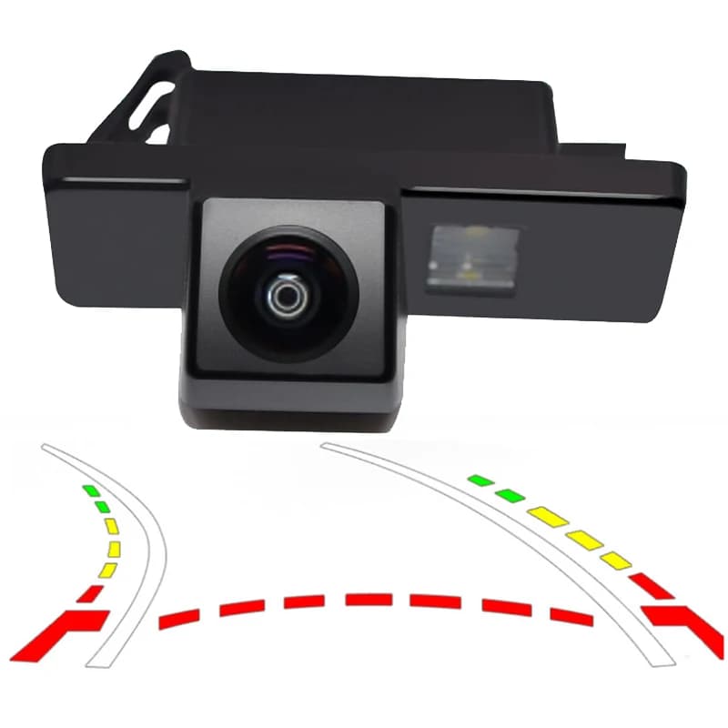 Traiettoria dinamica HD CCD telecamera retromarcia per auto per Nissan QASHQAI X-TRAIL Geniss Citroen C4 C5 Peugeot 307cc
