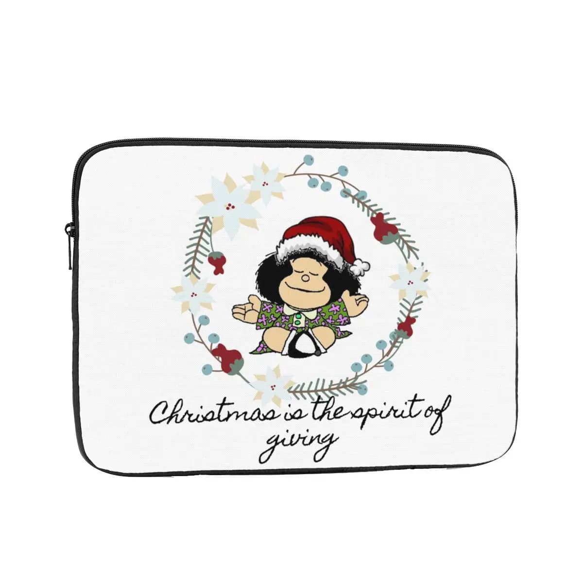 Custodia per laptop Mafalda natalizia 10 12 13 15 17 pollici Custodia antiurto per tablet con fodera per notebook