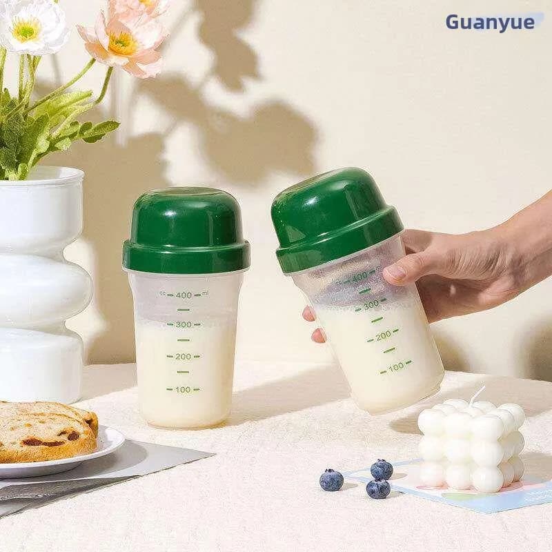 Fitness Transparent PP Scale Shake Cup 550ml Portable Large Plastic Water Cup Protein Powder Cup Milkshake Cup