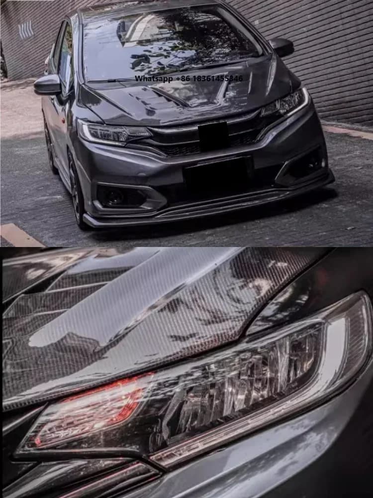 Per FIT JAZZ GK5 RS 2014-2020 Luci Diurne Modificate con Indicatori di Direzione, Accessori Auto, Gruppo Fari LED