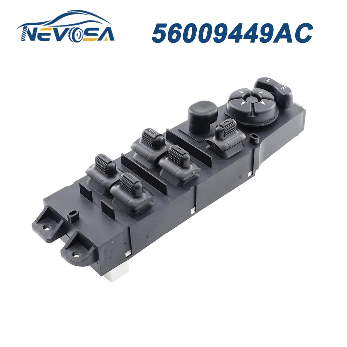 NEVOSA 56009449 Pulsante interruttore principale alzacristallo per auto AC per Jeep Cherokee 1997 1998 1999 -2001 XJ Series sinistra 4 porte 68171681 AB