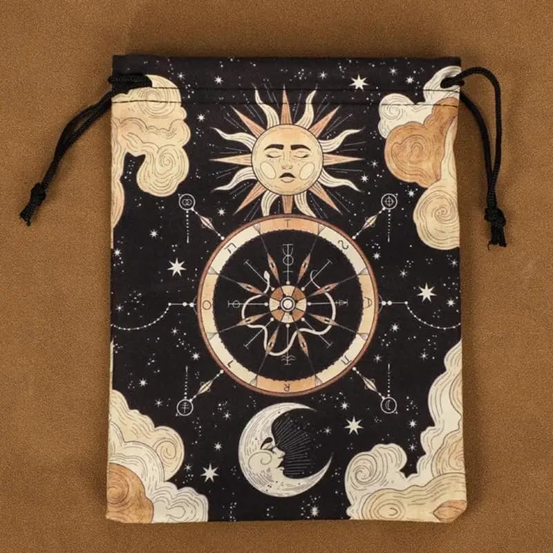 Drawstring Divinations Tarots Bag Game Dices Oracles Cards Stored Bag