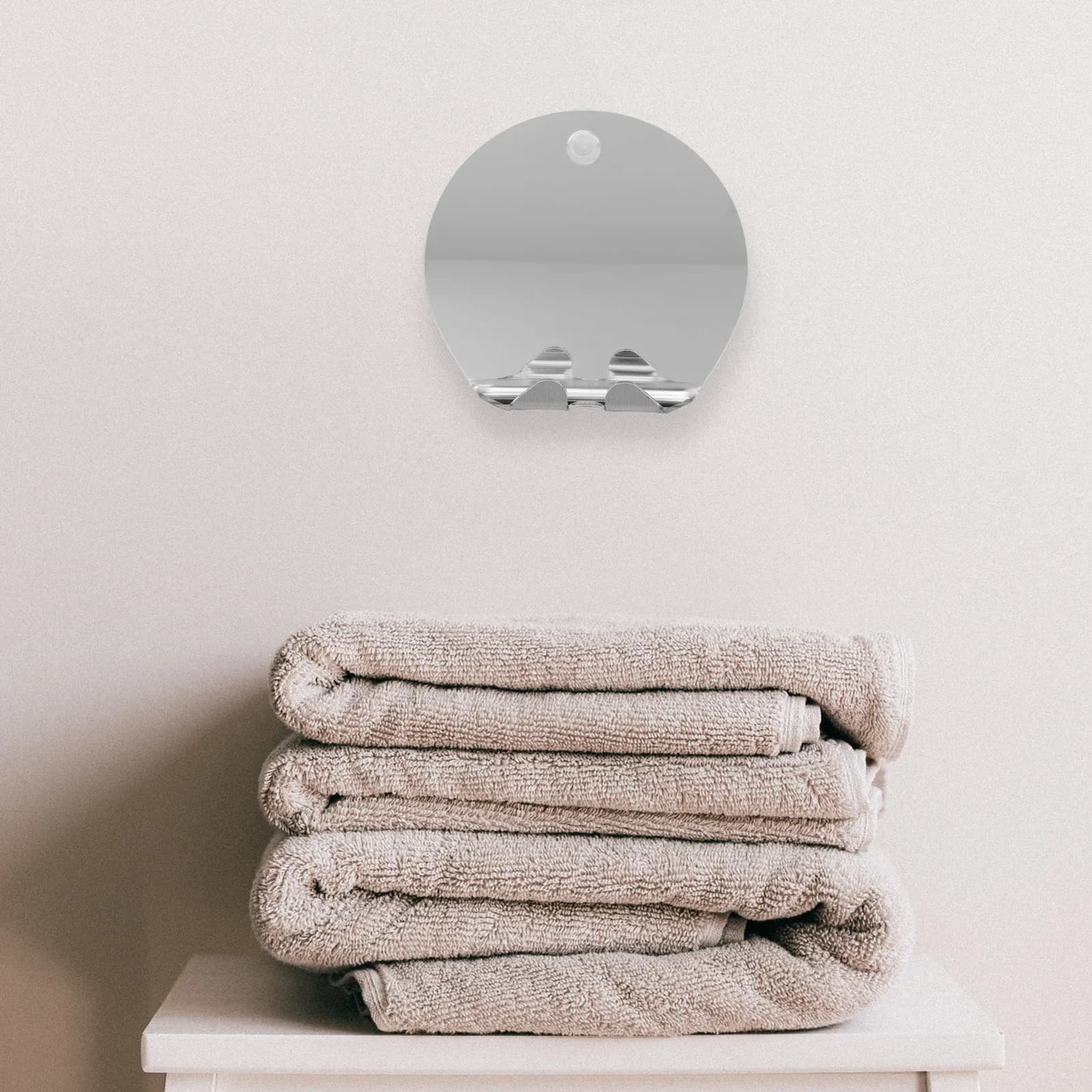 1 set di specchi da barba antiappannamento, durevoli, facili da installare e rimuovere, per il bagno, da viaggio, infrangibili, pratici, per la casa