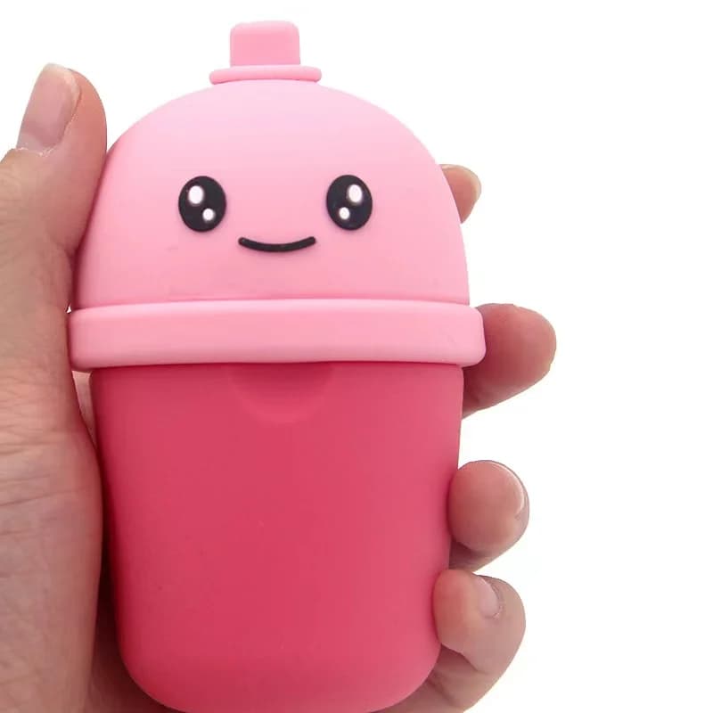Rullo di ghiaccio per viso, occhi e collo Stampo per cubetti di ghiaccio carino Strumenti di bellezza per il viso Illumina la pelle Riduce l'acne Stampi per ghiaccio in silicone 2025