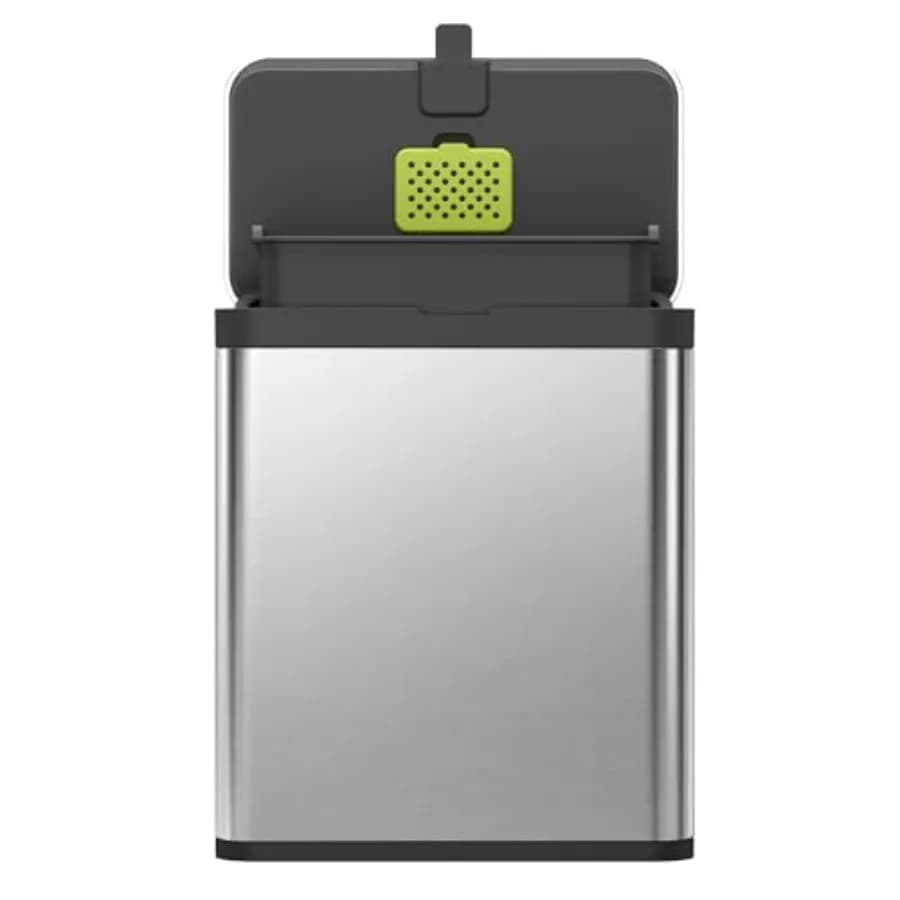 Contenitore per Compost da Cucina 7L/1,85 Galloni in Acciaio Inox con Secchio Interno Rimovibile e Scomparto Deodorante 2-in-1 per Piano di Lavoro