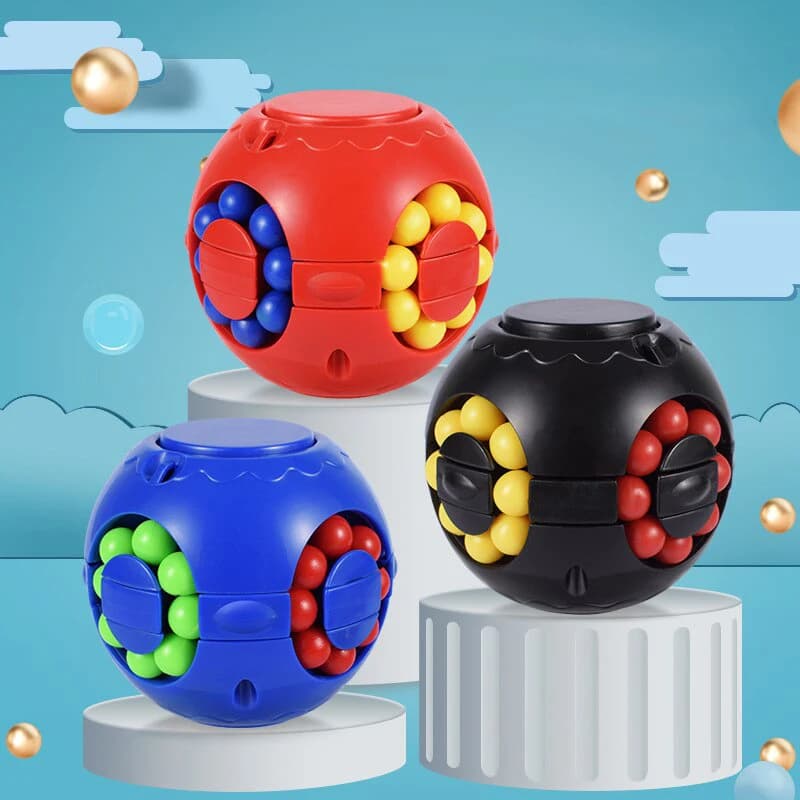 Cubo Magico Puzzle Spinner Rotante, Giocattolo Antistress 3D, Gioco Educativo IQ per Bambini e Adulti