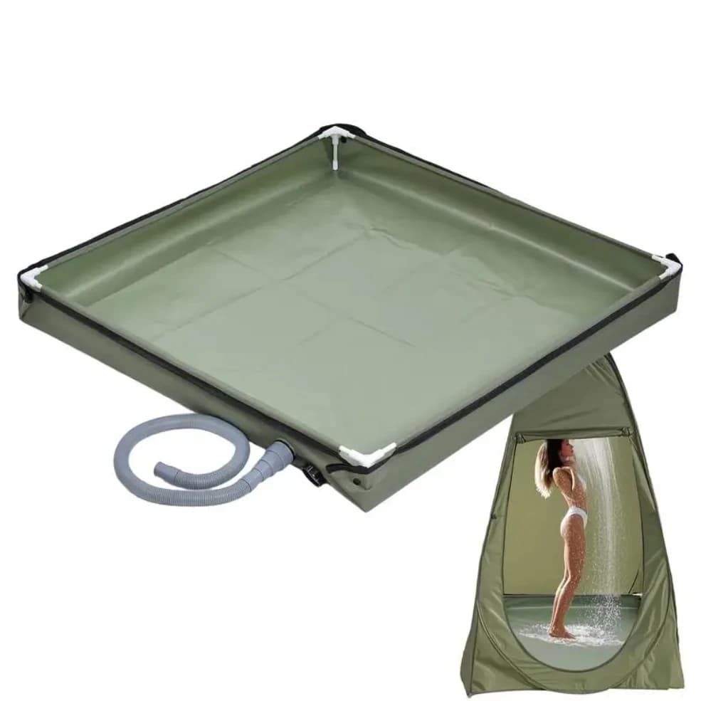 Base da pavimento per tenda da doccia pieghevole Tenda da esterno Vassoio da doccia Piatto da doccia pieghevole Base per lavabo da doccia per animali domestici per viaggi in campeggio